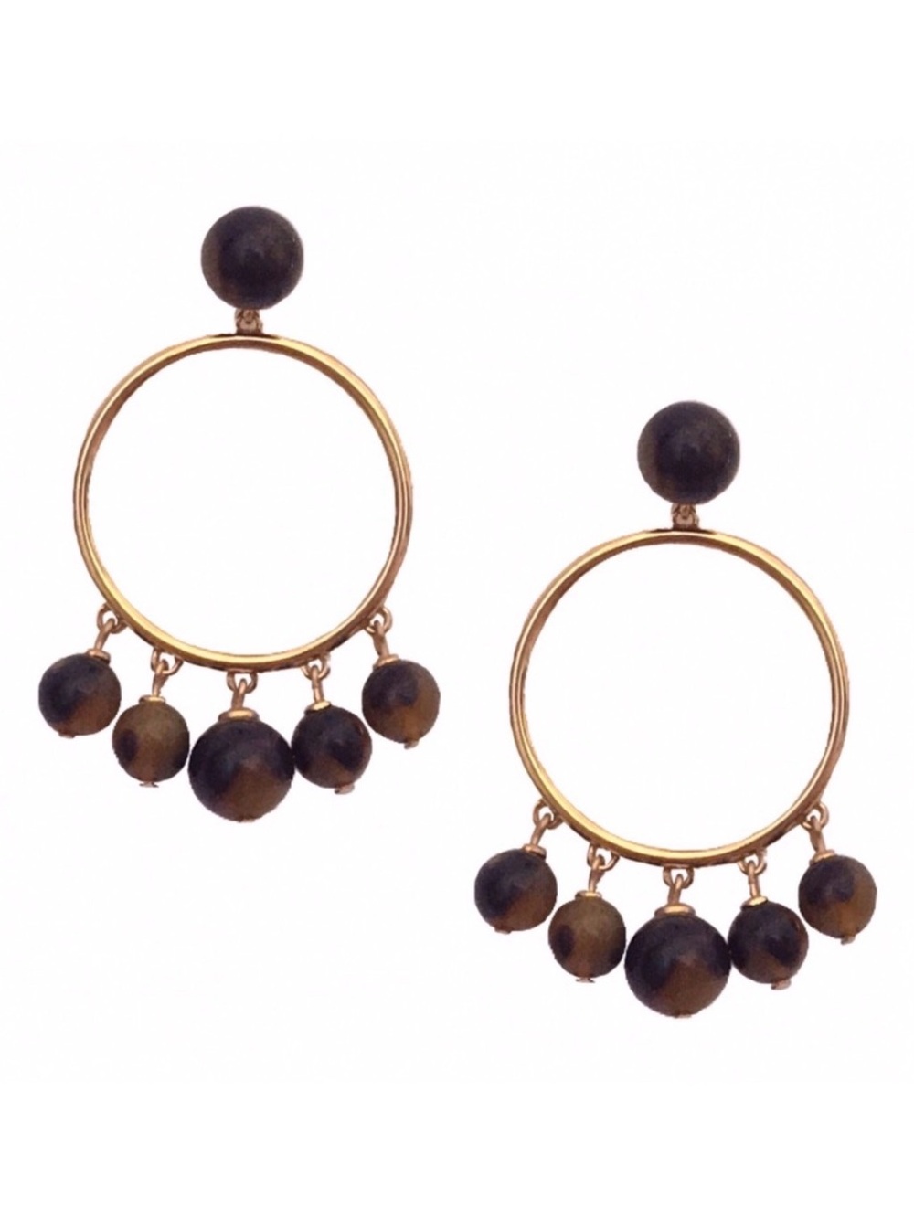 KATE SPADE ♠️ New York TORTOISE BAUBLE DROP HOOP EARRINGS 🌟NWT🌟